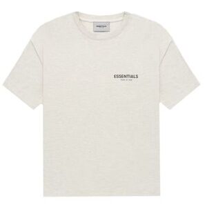 Fear of God Essentials Light Oatmeal T-Shirt Size Small New
